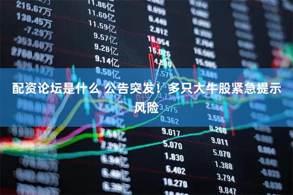 配资论坛是什么 公告突发！多只大牛股紧急提示风险